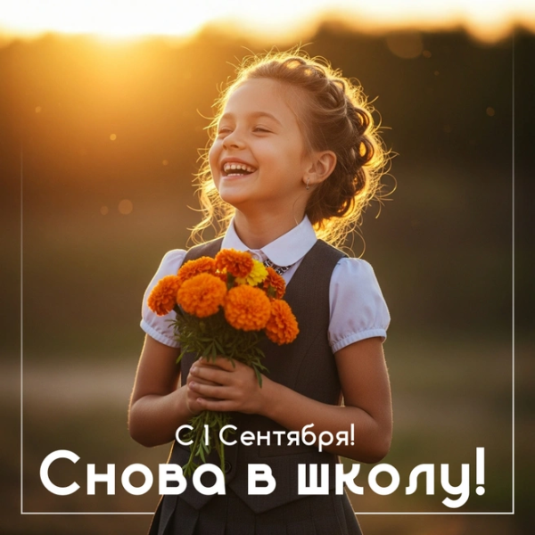 Открытка с 1 сентября