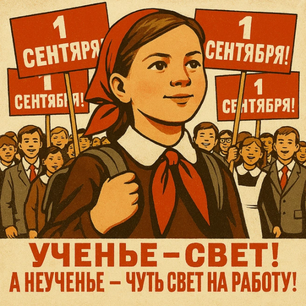 Открытка с 1 сентября