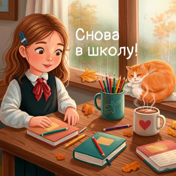Открытка с 1 сентября