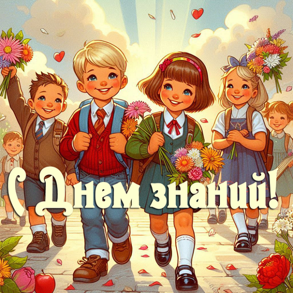 Открытка с 1 сентября