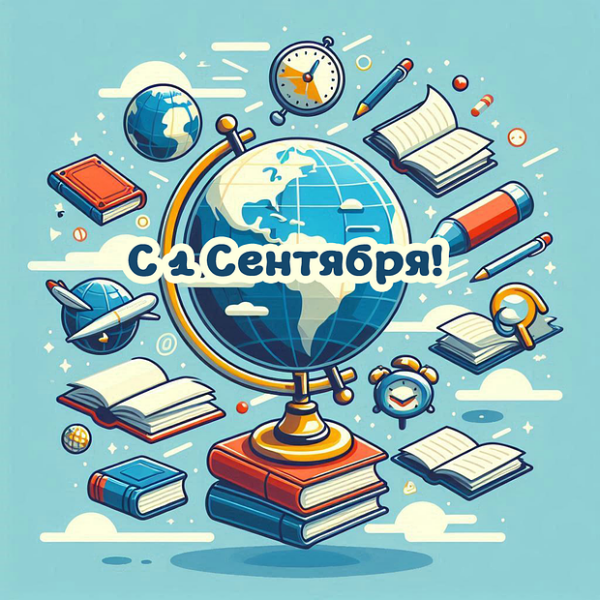 Открытка с 1 сентября