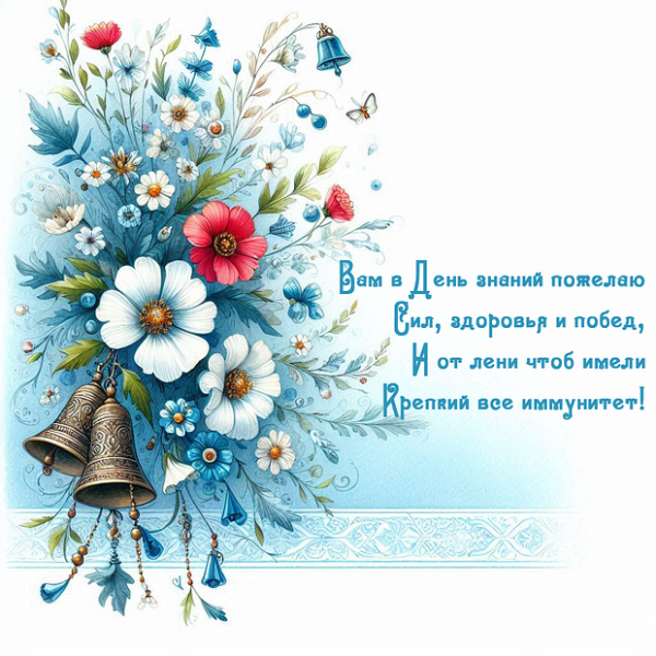 Открытка с 1 сентября