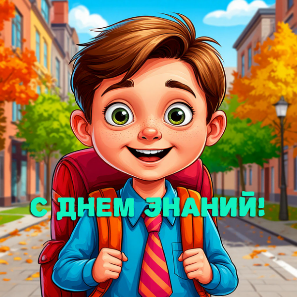Открытка с 1 сентября