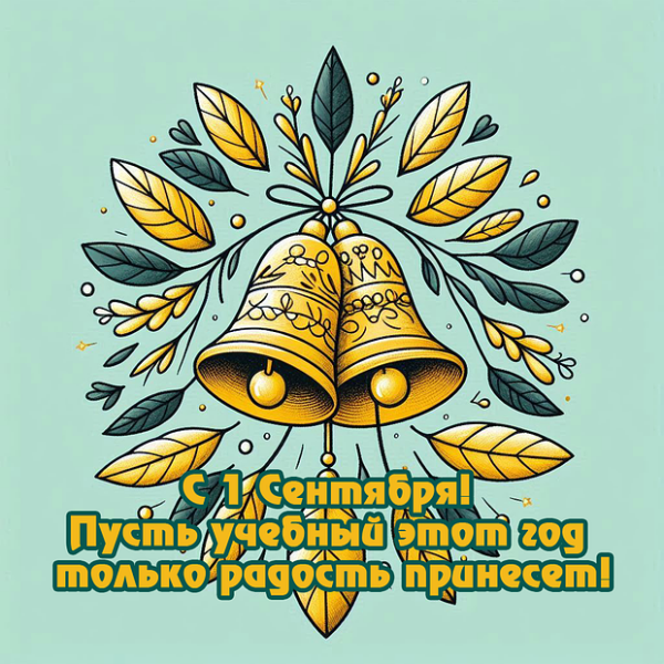 Открытка с 1 сентября