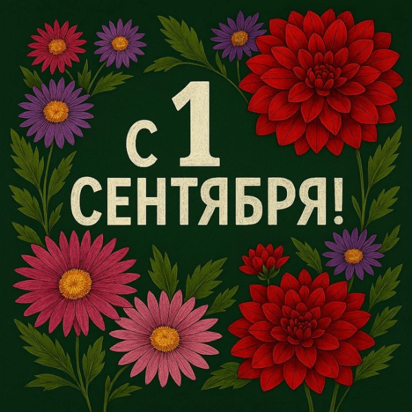 Открытка с 1 сентября
