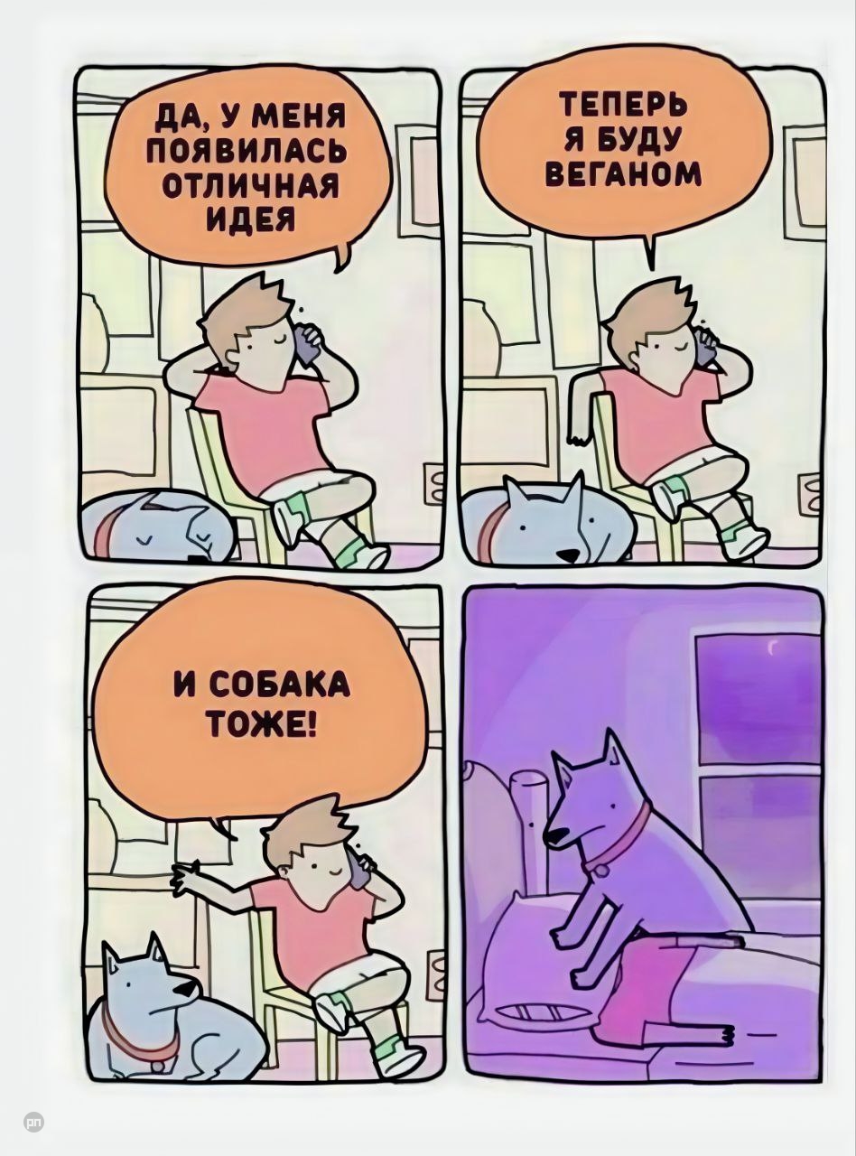 Про веганов хозяев и их собак