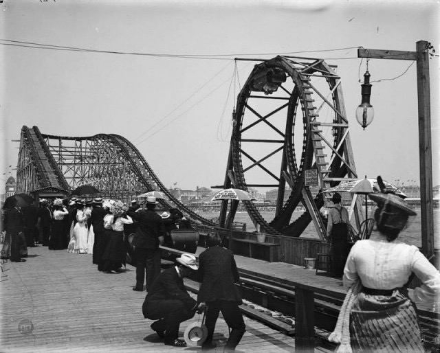 Американские горки в Атлантик-Сити, штат Нью-Джерси, США, 1901 год