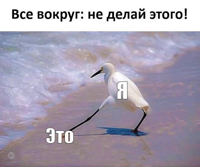 Когда говорят не делать этого