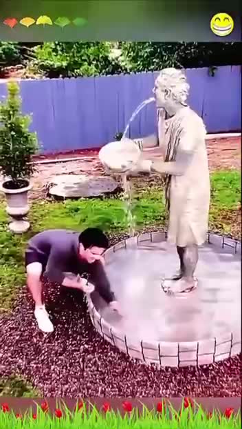 Пранк: Ожившие статуи