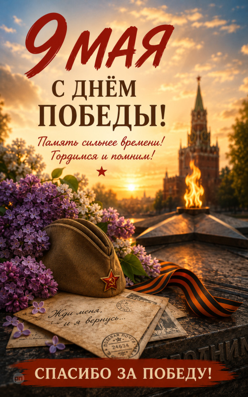 Открытка С Днём Победы для родных и близких